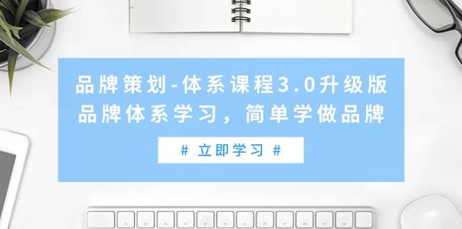 品牌策划-体系课程3.0升级版，品牌体系学习，简单学做品牌（高清无水印）-2Y资源