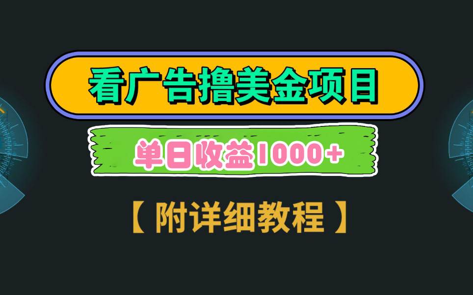 Google看广告撸美金，3分钟到账2.5美元 单次拉新5美金，多号操作，日入1千+-2Y资源