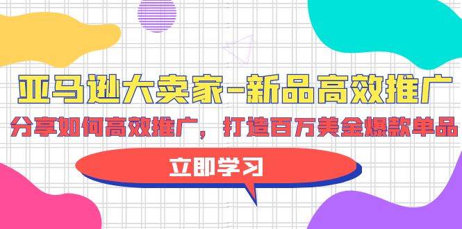 亚马逊 大卖家-新品高效推广，分享如何高效推广，打造百万美金爆款单品 - 2Y资源-2Y资源