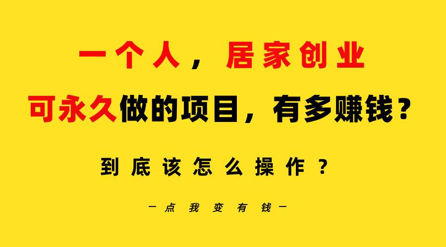 一个人，居家创业：B站每天10分钟，单账号日引创业粉100+，月稳定变现5W…-2Y资源