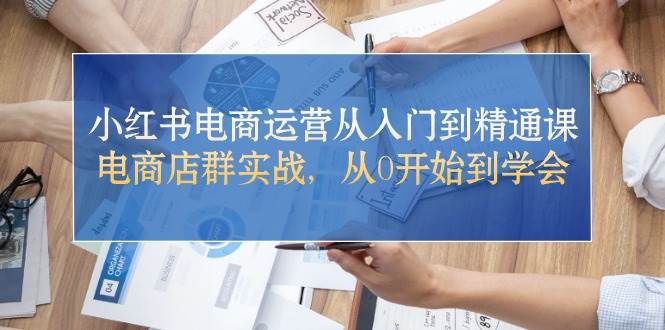 小红书电商运营从入门到精通课，电商店群实战，从0开始到学会-2Y资源