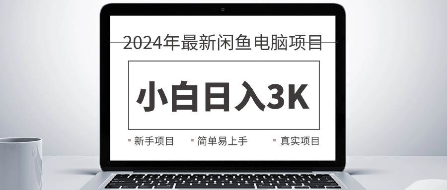 2024最新闲鱼卖电脑项目，新手小白日入3K+，最真实的项目教学-2Y资源