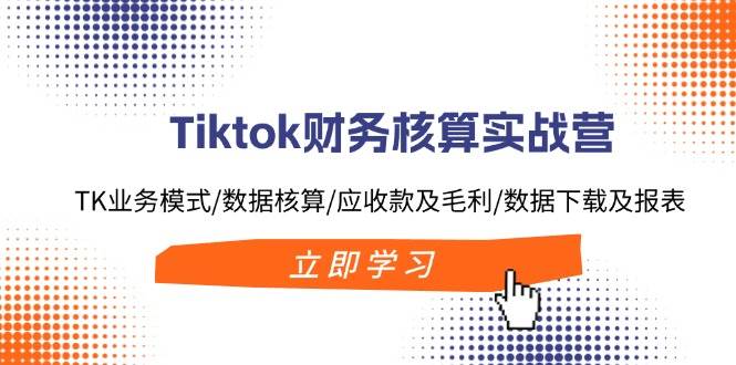 Tiktok财务核算实战营：TK业务模式/数据核算/应收款及毛利/数据下载及报表-2Y资源